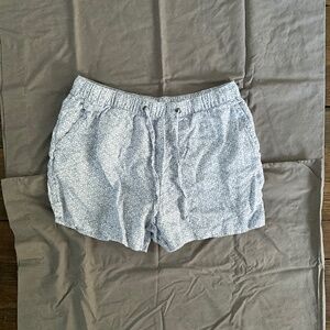 Sigrid Olsen 100% Linen Drawstring Shorts w/pockets